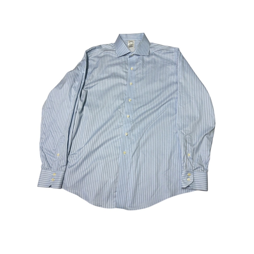 Brooks Brothers Regent Fit Stripe Non Iron‎ Supima Cotton Dress Shirt 16 1/2 36
